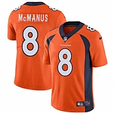 Nike Denver Broncos #8 Brandon McManus Orange Team Color NFL Vapor Untouchable Limited Jersey,baseball caps,new era cap wholesale,wholesale hats